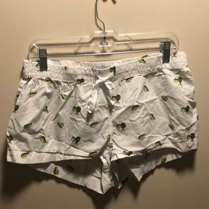 Avocado J Crew PJ shorts